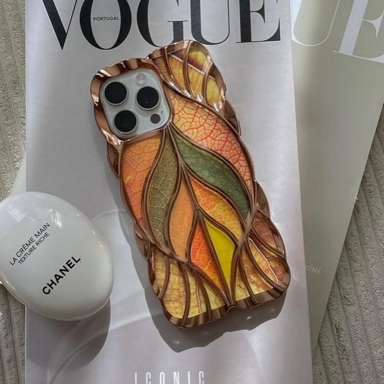 Luxury Tree Leaf iPhone Case