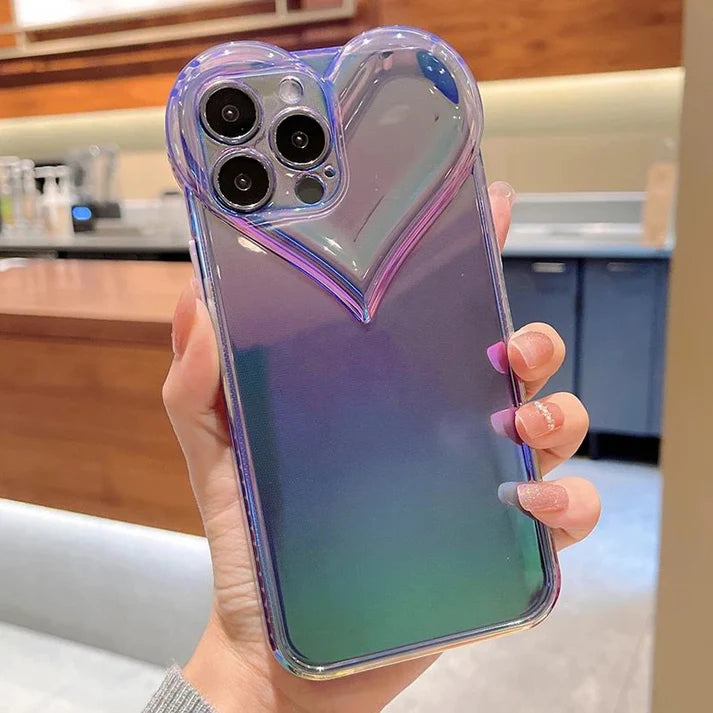 Holographic Heart Case