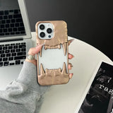 Tiger Teeth Matte Plated Frame iPhone Case
